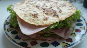 Panquecas com presunto